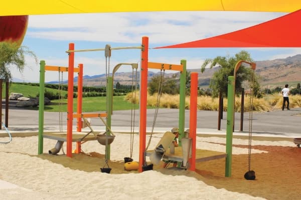 Children playing at a playground in Cromwell